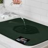 imageGORILLA GRIP 100 BPAFree Patented Silicone Dish Drying Mat for Kitchen Counter 18x16 Inch Water Catching Ribbed Design Easy Clean Waterproof Sink Liner Heat Resistant Fits Under Rack WhiteHunter Green