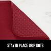imageGORILLA GRIP 100 BPAFree Patented Silicone Dish Drying Mat for Kitchen Counter 18x16 Inch Water Catching Ribbed Design Easy Clean Waterproof Sink Liner Heat Resistant Fits Under Rack WhiteRed