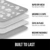 imageGORILLA GRIP 100 BPAFree Patented Silicone Dish Drying Mat for Kitchen Counter 18x16 Inch Water Catching Ribbed Design Easy Clean Waterproof Sink Liner Heat Resistant Fits Under Rack WhiteElephants