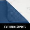 imageGORILLA GRIP 100 BPAFree Patented Silicone Dish Drying Mat for Kitchen Counter 18x16 Inch Water Catching Ribbed Design Easy Clean Waterproof Sink Liner Heat Resistant Fits Under Rack WhiteBlue
