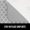 imageGORILLA GRIP 100 BPAFree Patented Silicone Dish Drying Mat for Kitchen Counter 18x16 Inch Water Catching Ribbed Design Easy Clean Waterproof Sink Liner Heat Resistant Fits Under Rack WhiteQuatrefoil