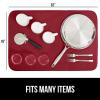 imageGORILLA GRIP 100 BPAFree Patented Silicone Dish Drying Mat for Kitchen Counter 18x16 Inch Water Catching Ribbed Design Easy Clean Waterproof Sink Liner Heat Resistant Fits Under Rack WhiteRed