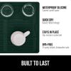 imageGORILLA GRIP 100 BPAFree Patented Silicone Dish Drying Mat for Kitchen Counter 18x16 Inch Water Catching Ribbed Design Easy Clean Waterproof Sink Liner Heat Resistant Fits Under Rack WhiteHunter Green
