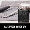imageGORILLA GRIP 100 BPAFree Patented Silicone Dish Drying Mat for Kitchen Counter 18x16 Inch Water Catching Ribbed Design Easy Clean Waterproof Sink Liner Heat Resistant Fits Under Rack WhiteGray