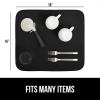 imageGORILLA GRIP 100 BPAFree Patented Silicone Dish Drying Mat for Kitchen Counter 18x16 Inch Water Catching Ribbed Design Easy Clean Waterproof Sink Liner Heat Resistant Fits Under Rack WhiteBlack