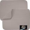 imageGORILLA GRIP 100 BPAFree Patented Silicone Dish Drying Mat for Kitchen Counter 18x16 Inch Water Catching Ribbed Design Easy Clean Waterproof Sink Liner Heat Resistant Fits Under Rack WhiteAlmond