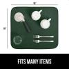 imageGORILLA GRIP 100 BPAFree Patented Silicone Dish Drying Mat for Kitchen Counter 18x16 Inch Water Catching Ribbed Design Easy Clean Waterproof Sink Liner Heat Resistant Fits Under Rack WhiteHunter Green