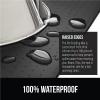 imageGORILLA GRIP 100 Waterproof Raised Edge BPA Free Silicone Pet Feeding Mat Dog Cat Food Mats Contain Spills Protects Floors Placemats for Cats and Dogs Water Bowl Pets Accessories 185x115 GrayCharcoal