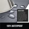 imageGORILLA GRIP 100 Waterproof Raised Edge BPA Free Silicone Pet Feeding Mat Dog Cat Food Mats Contain Spills Protects Floors Placemats for Cats and Dogs Water Bowl Pets Accessories 185x115 GrayGray
