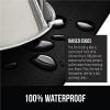 imageGORILLA GRIP 100 Waterproof Raised Edge BPA Free Silicone Pet Feeding Mat Dog Cat Food Mats Contain Spills Protects Floors Placemats for Cats and Dogs Water Bowl Pets Accessories 185x115 GrayBlack