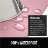 imageGORILLA GRIP 100 Waterproof Raised Edge BPA Free Silicone Pet Feeding Mat Dog Cat Food Mats Contain Spills Protects Floors Placemats for Cats and Dogs Water Bowl Pets Accessories 185x115 GrayPink