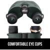imageGORILLA GRIP 10x25 Compact Binoculars for Adults with Strap Superior High Powered Clear 10X Magnification Lightweight Bird Watching Hunting Stargazing Adjustable Eye Cups GreenHunter Green