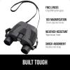 imageGORILLA GRIP 10x25 Compact Binoculars for Adults with Strap Superior High Powered Clear 10X Magnification Lightweight Bird Watching Hunting Stargazing Adjustable Eye Cups GreenBlack