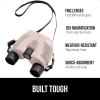 imageGORILLA GRIP 10x25 Compact Binoculars for Adults with Strap Superior High Powered Clear 10X Magnification Lightweight Bird Watching Hunting Stargazing Adjustable Eye Cups GreenKhaki