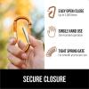 imageGORILLA GRIP 3 Inch Heavy Duty Aluminum Carabiner Clip Clips Holds 170lbs Rust ScratchResistant Mini Keychain Carabiners for Keys Small Ring Hooks Bag Backpack PurseBlackSilverHunter Green
