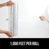 imageGORILLA GRIP 500 Stretch Film Heavy Duty Plastic 1200ft Shrink Wrap Roll 17quot Puncture Resistant Industrial Strength for Shipping Pallet Storing Moving Packing Furniture Protection 1 Pack Clear2