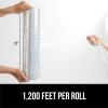 imageGORILLA GRIP 500 Stretch Film Heavy Duty Plastic 1200ft Shrink Wrap Roll 17quot Puncture Resistant Industrial Strength for Shipping Pallet Storing Moving Packing Furniture Protection 1 Pack Clear2