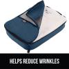 imageGORILLA GRIP 6 Set Packing Cubes Travel Essentials for Suitcase Mesh Organizer Bags for Clothes Toiletries Shoes and Laundry Luggage and Carry On Airplane Accessories Traveling Must Haves SpiralNavy