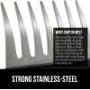 imageGORILLA GRIP BPAFree Chicken Shredder Meat Claws Sharp Stainless Steel Food Shredding Fork Comfortable Handle Easily Shred Pulled Pork Taco Meats Kitchen Smoker BBQ Tool Dishwasher Safe BlackBlack