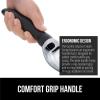imageGORILLA GRIP BPAFree Heavy Duty Ice Cream Scoop Comfortable Ergonomic Handle Professional Grade Scooper for Perfect Round Scoops Spoon Frozen Hard Gelato Sorbet Cookie Dough Kitchen Tool BlackBlack
