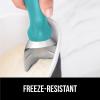 imageGORILLA GRIP BPAFree Heavy Duty Ice Cream Scoop Comfortable Ergonomic Handle Professional Grade Scooper for Perfect Round Scoops Spoon Frozen Hard Gelato Sorbet Cookie Dough Kitchen Tool BlackTurquoise