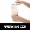 imageGORILLA GRIP BPAFree Heavy Duty Ice Cream Scoop Comfortable Ergonomic Handle Professional Grade Scooper for Perfect Round Scoops Spoon Frozen Hard Gelato Sorbet Cookie Dough Kitchen Tool BlackWhite