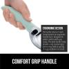 imageGORILLA GRIP BPAFree Heavy Duty Ice Cream Scoop Comfortable Ergonomic Handle Professional Grade Scooper for Perfect Round Scoops Spoon Frozen Hard Gelato Sorbet Cookie Dough Kitchen Tool BlackMint