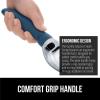 imageGORILLA GRIP BPAFree Heavy Duty Ice Cream Scoop Comfortable Ergonomic Handle Professional Grade Scooper for Perfect Round Scoops Spoon Frozen Hard Gelato Sorbet Cookie Dough Kitchen Tool BlackBlue
