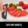imageGORILLA GRIP BPAFree Reversible Kitchen Cutting Board Set of 3 US Designed Nonporous Juice Grooves Catch Liquid Slip Resistant Border Dishwasher Safe Durable Large Food Chopping Boards BlackBlackAquaGray