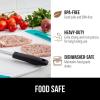 imageGORILLA GRIP BPAFree Reversible Kitchen Cutting Board Set of 3 US Designed Nonporous Juice Grooves Catch Liquid Slip Resistant Border Dishwasher Safe Durable Large Food Chopping Boards BlackTurquoiseWhite