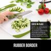 imageGORILLA GRIP BPAFree Reversible Kitchen Cutting Board Set of 3 US Designed Nonporous Juice Grooves Catch Liquid Slip Resistant Border Dishwasher Safe Durable Large Food Chopping Boards BlackLimeWhite