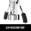 imageGORILLA GRIP BPAFree Sharp Wine Opener Heavy Duty Zinc Alloy Wing Corkscrew Multifunctional Bottle Opener Remove Corks or Cap Easy to Use Bar Cork Screw Dishwasher Safe Kitchen Essentials BlackBlack