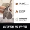imageGORILLA GRIP BPAFree Soft Silicone Oven Mitts Heat Resistant and Waterproof Cooking Gloves Thick Cotton Lining Flexible Gripping for Baking Grilling Kitchen Potholders Set of 2 125x83 WhiteGray