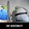 imageGORILLA GRIP Baby Car Mirror Rear Facing Travel Gear Back Seat 360 Rotation Mirrors Great Visibility Child and Infant Backseat Safety Secure Straps Easy Install Accessories for Babies Gray