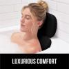 imageGORILLA GRIP Bath Pillow for Tub Improved Suction Cups Luxury Bathtub Pillows Headrest for Neck and Back Support Relaxing Home Spa Hot Tubs and Bathroom Essentials Gifts for Women 2 Panel WhiteBlack