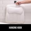 imageGORILLA GRIP Bath Pillow for Tub with Powerful Suction Cups Headrest Bathtub Pillows for Neck and Back Support Machine Washable Bathtub Accessories for Women Relaxing Spa Gift Essentials WhiteWhite