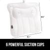imageGORILLA GRIP Bath Pillow for Tub with Powerful Suction Cups Headrest Bathtub Pillows for Neck and Back Support Machine Washable Bathtub Accessories for Women Relaxing Spa Gift Essentials WhiteWhite