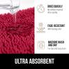 imageGORILLA GRIP Bathroom Rug Sets Soft Chenille 2 Piece Area Rugs Set Toilet Base Mat and 30x20 Carpet Absorbent Microfiber Washable Mats Dry Quickly Home Dcor and Bath Room Accessories GreyRed
