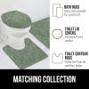imageGORILLA GRIP Bathroom Rug Sets Soft Chenille 2 Piece Area Rugs Set Toilet Base Mat and 30x20 Carpet Absorbent Microfiber Washable Mats Dry Quickly Home Dcor and Bath Room Accessories GreySage