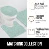 imageGORILLA GRIP Bathroom Rug Sets Soft Chenille 2 Piece Area Rugs Set Toilet Base Mat and 30x20 Carpet Absorbent Microfiber Washable Mats Dry Quickly Home Dcor and Bath Room Accessories GreySeablue
