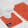 imageGORILLA GRIP Bathroom Rug Sets Soft Chenille 2 Piece Area Rugs Set Toilet Base Mat and 30x20 Carpet Absorbent Microfiber Washable Mats Dry Quickly Home Dcor and Bath Room Accessories GreyCoral