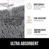 imageGORILLA GRIP Bathroom Rug Sets Soft Chenille 2 Piece Area Rugs Set Toilet Base Mat and 30x20 Carpet Absorbent Microfiber Washable Mats Dry Quickly Home Dcor and Bath Room Accessories GreyGrey