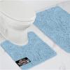 imageGORILLA GRIP Bathroom Rug Sets Soft Chenille 2 Piece Area Rugs Set Toilet Base Mat and 30x20 Carpet Absorbent Microfiber Washable Mats Dry Quickly Home Dcor and Bath Room Accessories GreySky