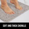 imageGORILLA GRIP Bathroom Rug Sets Soft Chenille 2 Piece Area Rugs Set Toilet Base Mat and 30x20 Carpet Absorbent Microfiber Washable Mats Dry Quickly Home Dcor and Bath Room Accessories GreyLight Gray