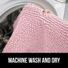imageGORILLA GRIP Bathroom Rug Sets Soft Chenille 2 Piece Area Rugs Set Toilet Base Mat and 30x20 Carpet Absorbent Microfiber Washable Mats Dry Quickly Home Dcor and Bath Room Accessories GreyLight Pink