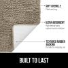 imageGORILLA GRIP Bathroom Rug Sets Soft Chenille 2 Piece Area Rugs Set Toilet Base Mat and 30x20 Carpet Absorbent Microfiber Washable Mats Dry Quickly Home Dcor and Bath Room Accessories GreyGray Beige