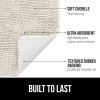 imageGORILLA GRIP Bathroom Rug Sets Soft Chenille 2 Piece Area Rugs Set Toilet Base Mat and 30x20 Carpet Absorbent Microfiber Washable Mats Dry Quickly Home Dcor and Bath Room Accessories GreyIvory