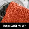 imageGORILLA GRIP Bathroom Rug Sets Soft Chenille 2 Piece Area Rugs Set Toilet Base Mat and 30x20 Carpet Absorbent Microfiber Washable Mats Dry Quickly Home Dcor and Bath Room Accessories GreyCoral