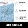 imageGORILLA GRIP Bathroom Rug Sets Soft Chenille 2 Piece Area Rugs Set Toilet Base Mat and 30x20 Carpet Absorbent Microfiber Washable Mats Dry Quickly Home Dcor and Bath Room Accessories GreySky