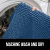 imageGORILLA GRIP Bathroom Rug Sets Soft Chenille 2 Piece Area Rugs Set Toilet Base Mat and 30x20 Carpet Absorbent Microfiber Washable Mats Dry Quickly Home Dcor and Bath Room Accessories GreyBlue